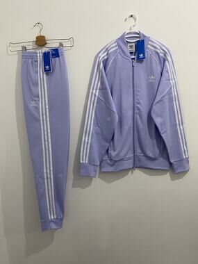 Adidas Originals Classics Superstar Tracksuit Violet Tone White Size L